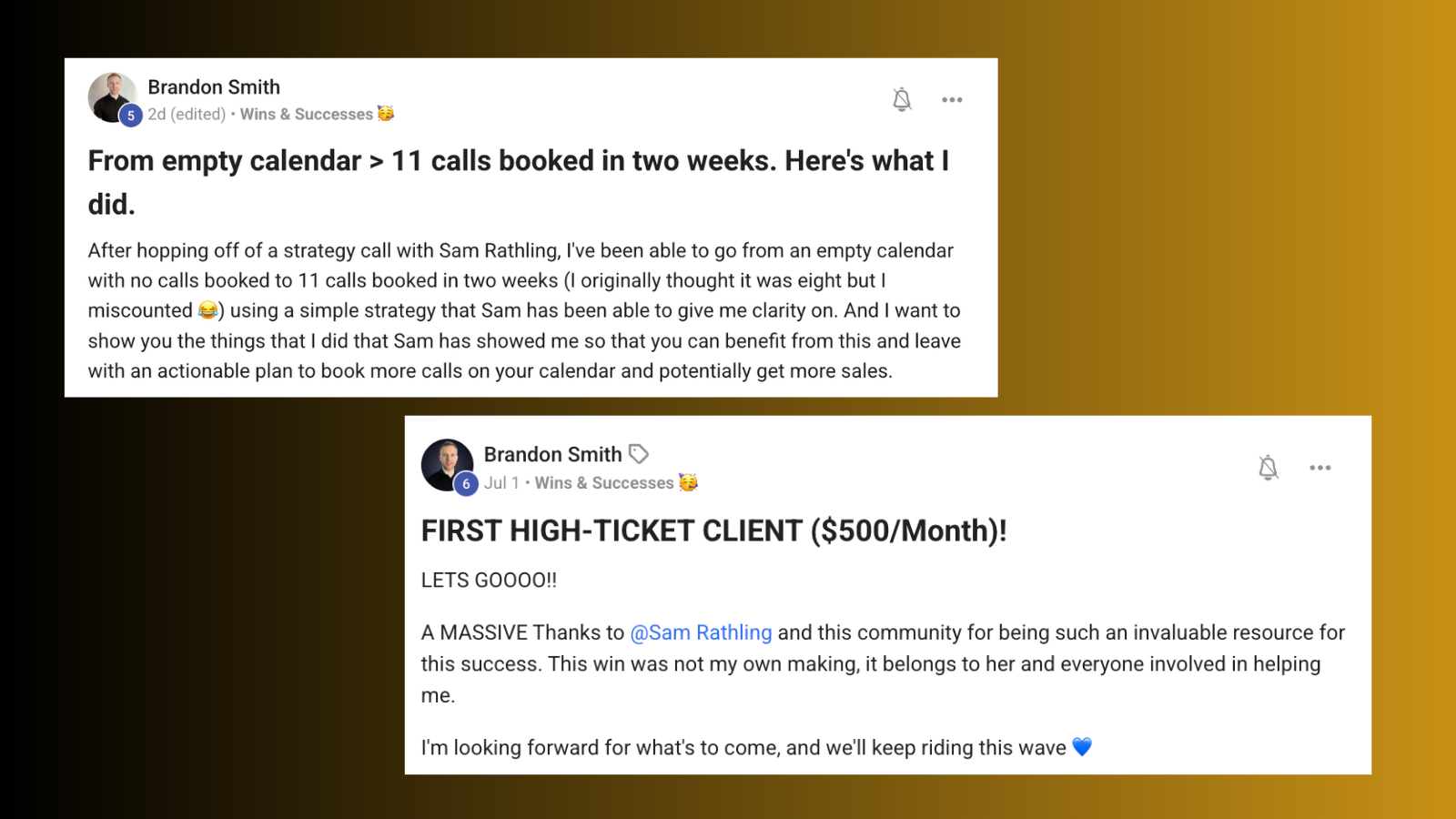 Brandon Smith testimonial: from zero calls to 11 calls booked in two weeks